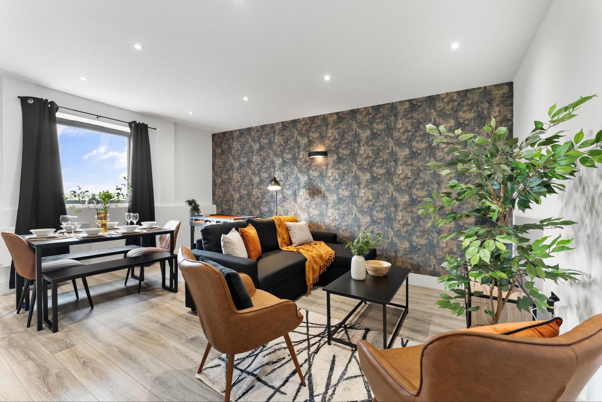 Stylish Two-Bedroom Flat In NWI Eksteriør bilde